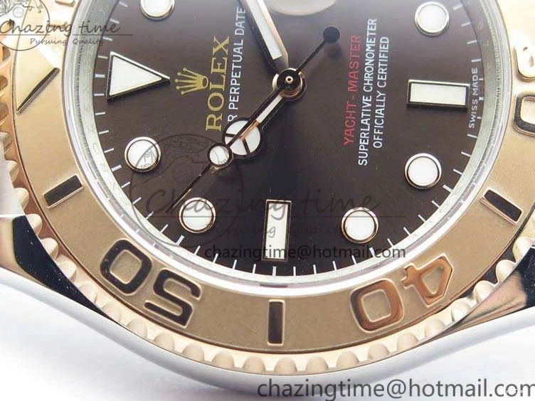 MiroTime 0122 Yacht-Master 116621 ARF 1:1 Best Edition Brown Dial On SS RG Bracelet A Affordable 3547